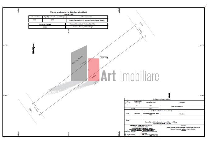 Giurgiu Oportunitate de investitie: Teren intravilan in Cosoba – Nod strategic A0 / A1
